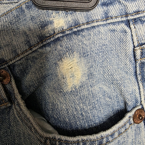 *2 For $30* Z. Cavaricci Blue Straight Leg Vintage Jeans w/ Embroidered Accents - Picture 10 of 14